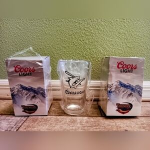 Coors Light Pint Glass Set